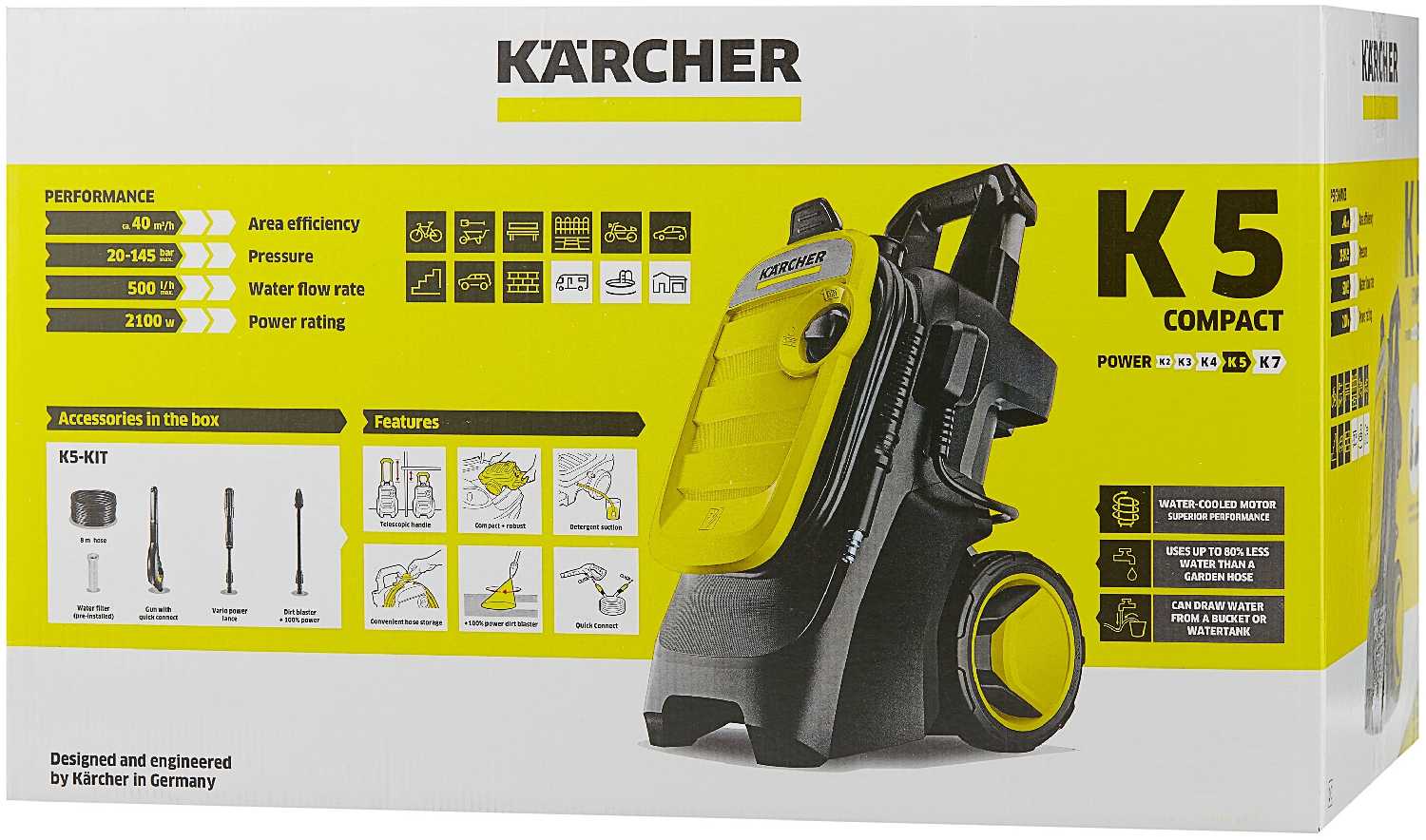Мойка высокого давления KARCHER K 5 Compact (1.630-750.0) фотография 9