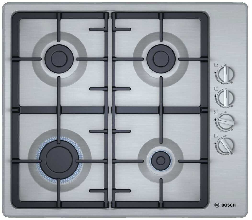 Газовая варочная панель Bosch Serie 2 60 cm PBP6C5B92L, серебристый фотография 6