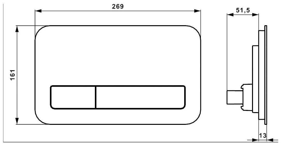 Кнопка смыва Villeroy & Boch ViConnect 922400 фотография 4