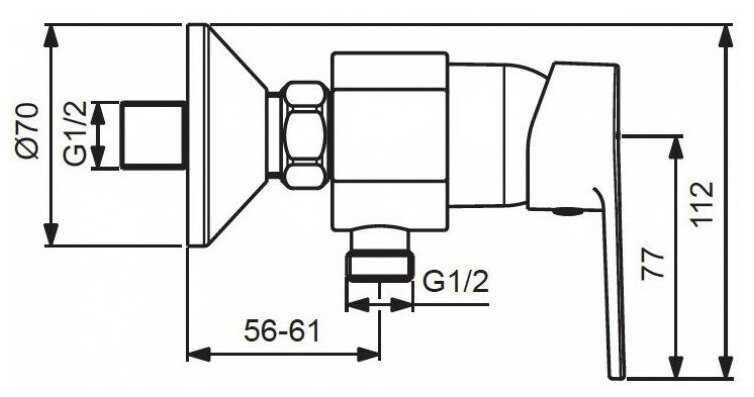 Смеситель для ванны VIDIMA Хайп BA398AA, рычажный фотография 17