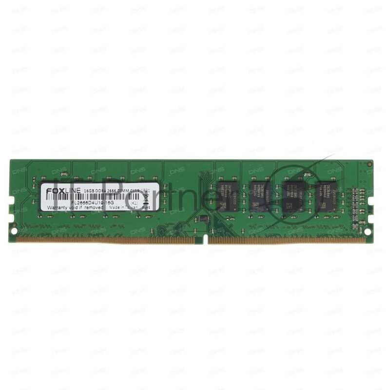 Оперативная память Foxline 16 ГБ DDR4 DIMM CL19 (FL2666D4U19-16G) фотография 7