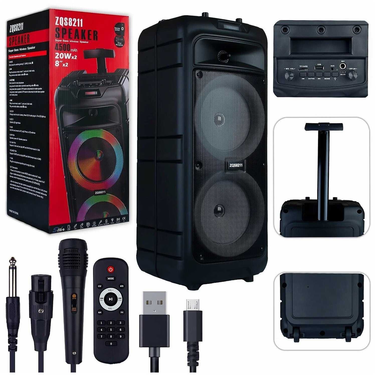 Портативная колонка BT SPEAKER ZQS-8211 Bluetooth фотография 7