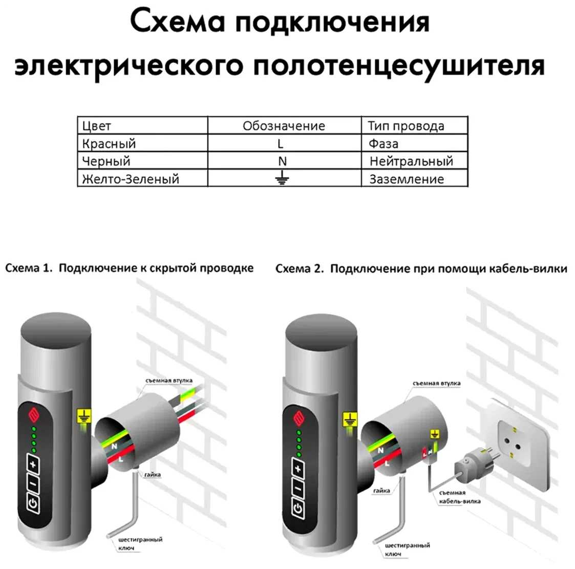 Полотенцесушитель электрический Terminus КС Классик П8 532х800 9003 белый матовый правое подключение фотография 4