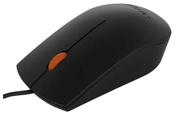 Мышь Lenovo 300 Black USB фотография 5