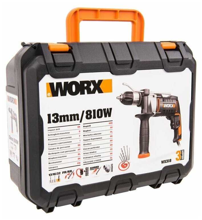 Дрель ударная Worx WX318 фотография 8