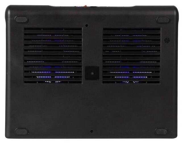 RIVACASE 5557black /Охлаждающая подставка для ноутбука до 17,3/ Нескользящие ножки/ USB концентратор фотография 1