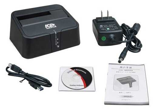 Док-станция для HDD AgeStar 2.5'&3.5' 3UBT2-6G USB3.0 Black фотография 2