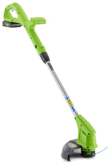 Триммер greenworks 2101207ua 24V G24LT30 Basic, с АКБ и ЗУ фотография 1