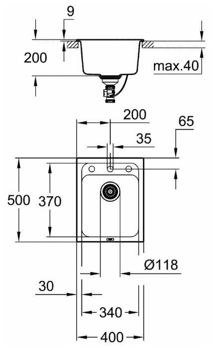 Кухонная Мойка Grohe K700 31650AP0 фотография 2