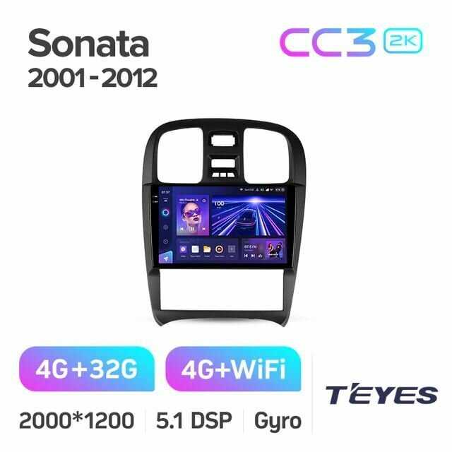 Магнитола Hyundai Sonata EF 2001-2012 Teyes CC3 2K 6/128GB Тиайс, штатная магнитола, 8-ми ядерный процессор, QLED экран, 2 DSP, 4G, Wi-Fi, 2 DIN фотография 12
