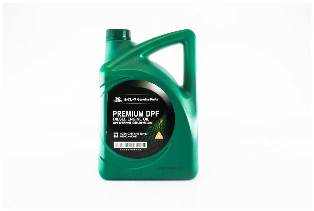 Масло моторное синтетическое HYUNDAI KIA Premium DPF Diesel 5W-30 (0520000620) фотография 5