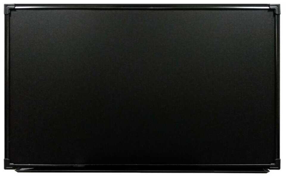 Доска магнитно-меловая 50х60 BoardSYS, черная с полочкой