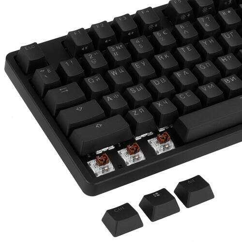 Механическая клавиатура Durgod Cavalry 87 (TKL, PBT Double-shot keycaps, Hot-swap, RGB) фотография 18