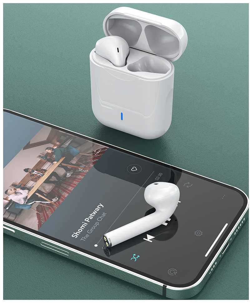 Беспроводные наушники /Блютуз наушники беспроводные / наушники i9s TWS Bluetooth 5.0 с чехлом фотография 4