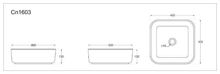 Накладная раковина Ceramica Nova Element 40 CN1603 фотография 4