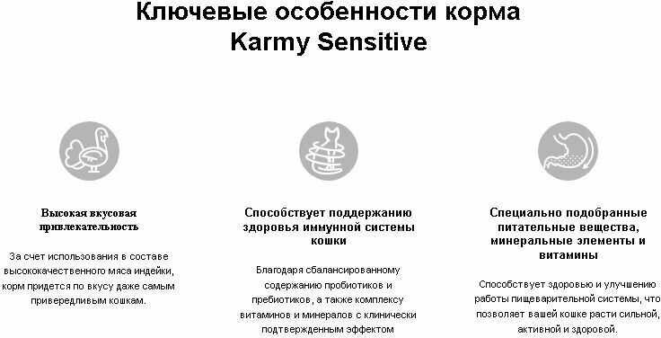 Корм для кошек Karmy Sensitive (индейка) фотография 8