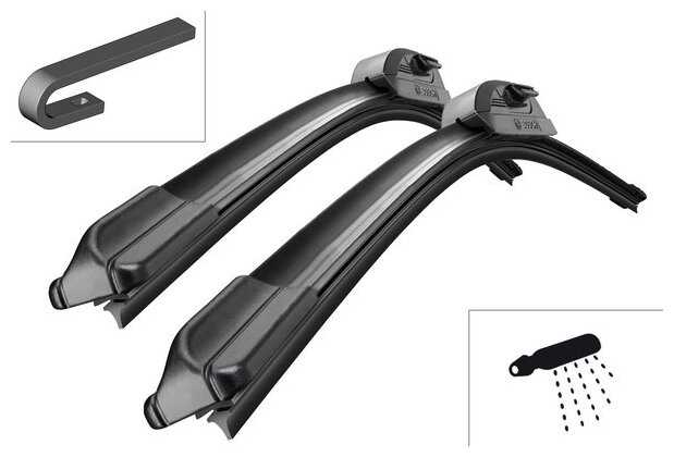 Щетка стеклоочистителя бескаркасная Bosch Aerotwin AR725S, 2 шт.