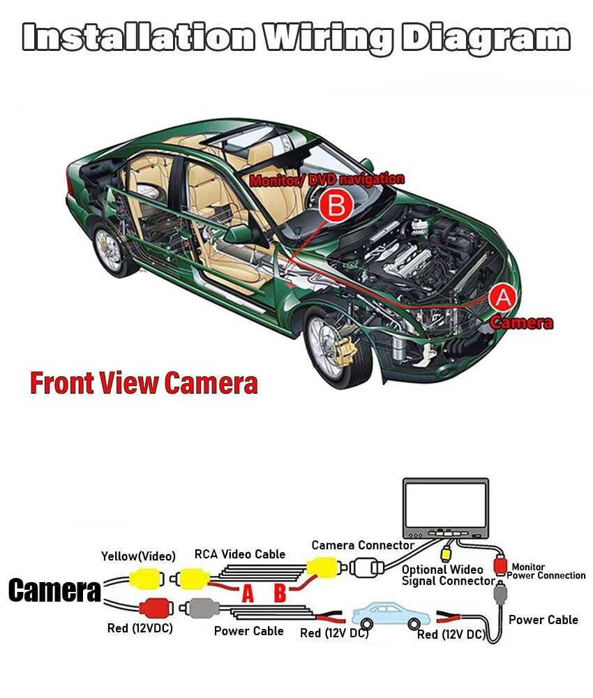 Автомобильная камера переднего вида AHD HD для Toyota (AHD) фотография 13