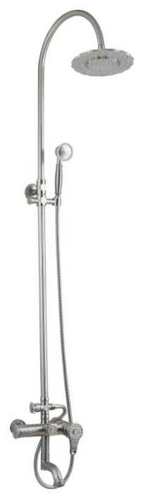 Душевая стойка ZorG Antic A 402DS-SL, серебро