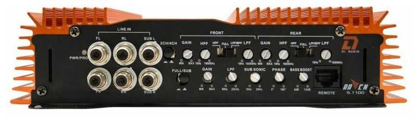 Усилитель DL Audio Raven 5.1100 (5-ти канальный усилитель) фотография 5