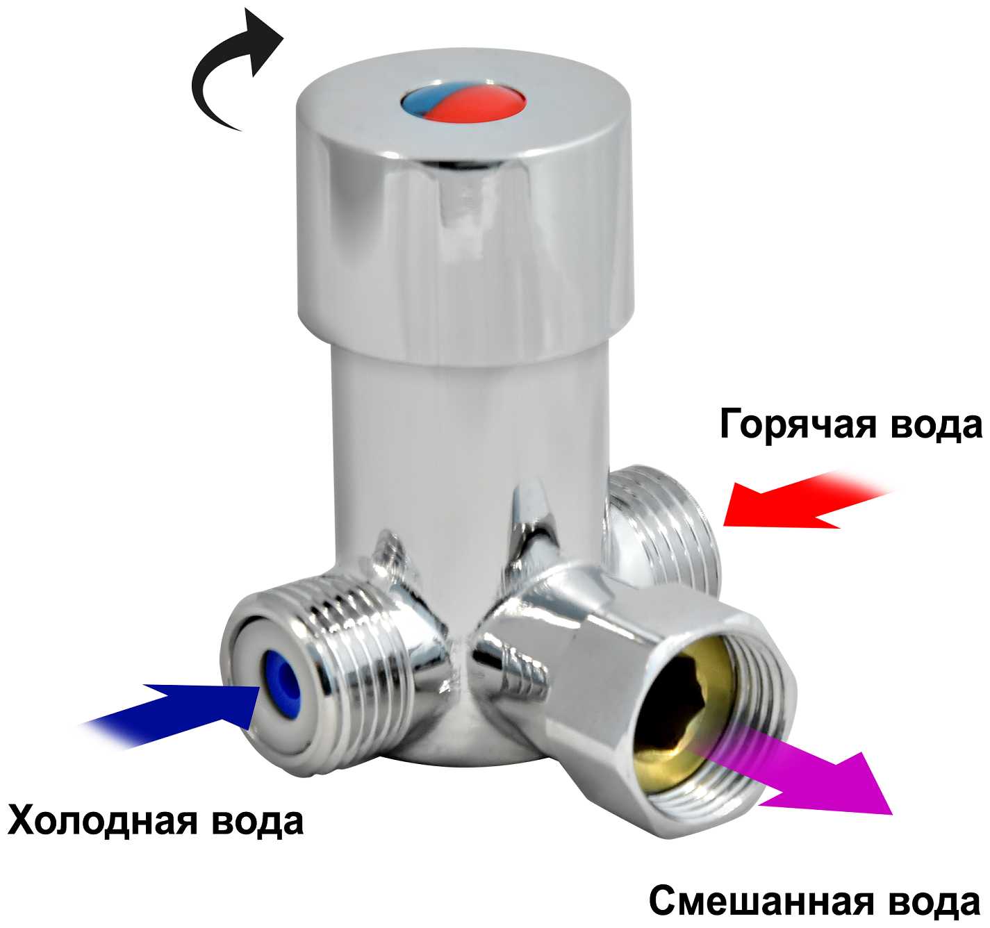 Сенсорный латунный смеситель для умывальника 