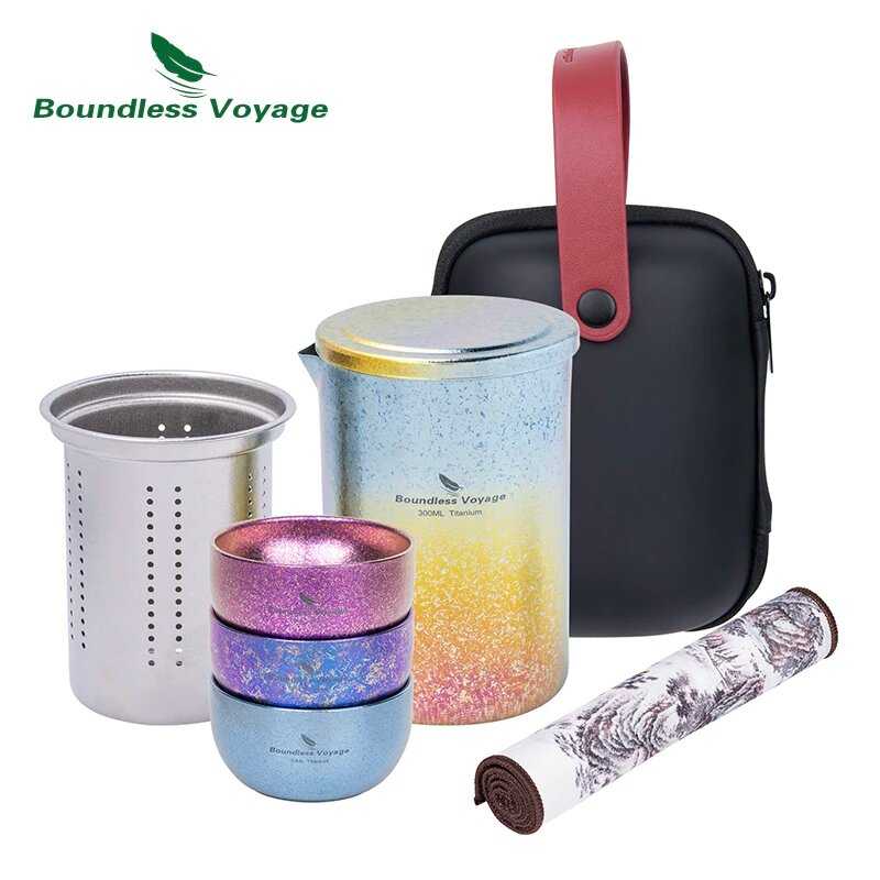 Титановая чайница Boundless Voyage с фильтром фотография 2