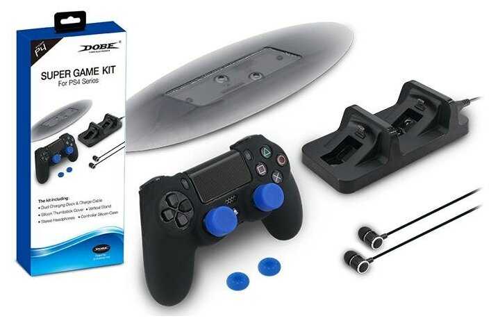 Dobe Комплект аксессуаров Super Game Kit для консоли PlayStation 4 (TP4-1751)