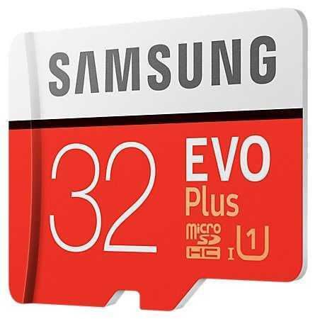 Карта памяти Samsung microSDHC EVO Plus 95MB/s + SD adapter фотография 1