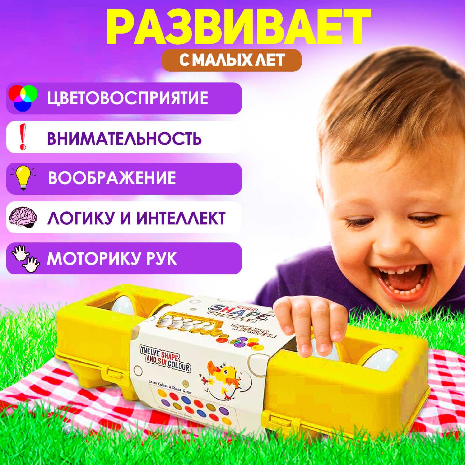 Игрушка Хит. Тойс Логические яйца (6 шт) фотография 6