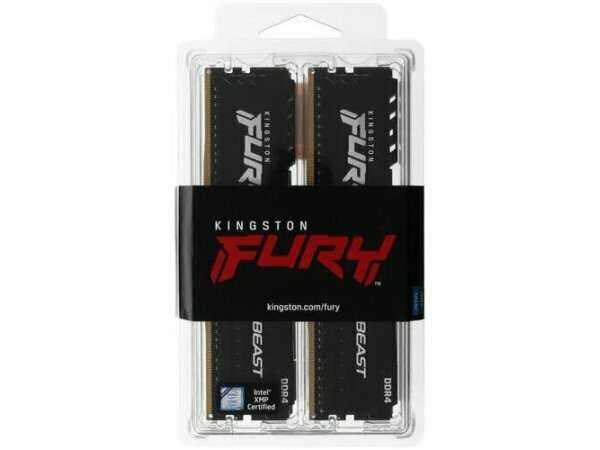 Оперативная память Kingston FURY Beast 32 ГБ DDR4 DIMM CL17 (KF436C17BBK4/32) фотография 6