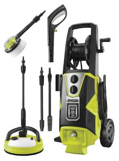 Мойка высокого давления RYOBI RPW150XRB, 150 бар, 420 л/ч