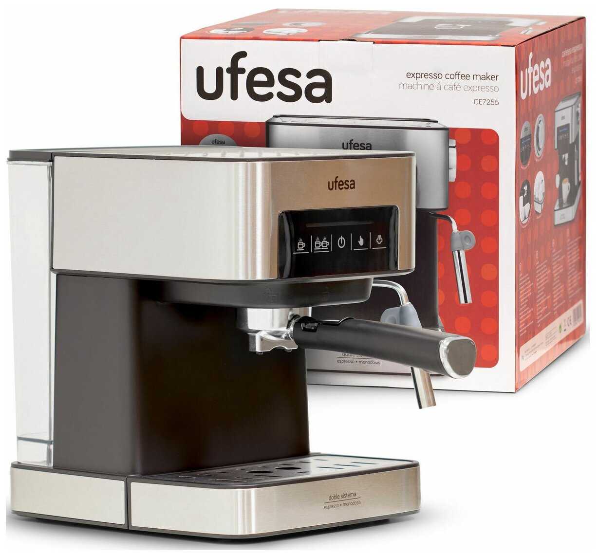 Кофеварка рожковая Ufesa CE7255, черный фотография 9