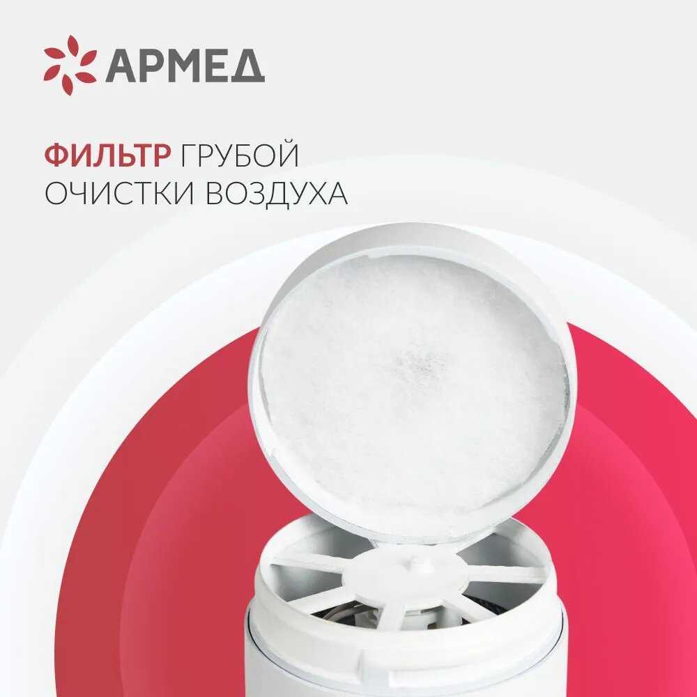 Облучатель рециркулятор бактерицидный Армед AirCube 115-22 Tower [1 лампа 15Вт] фотография 3