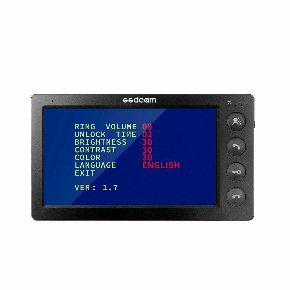 Комплект видеодомофона SSDCAM Видеодомофон с вызывной панелью (SD-7052) фотография 12