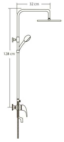 Душевая стойка Veragio Triumph VR.TRM-9915.CR, хром фотография 1