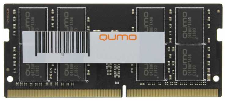 Оперативная память Qumo 32 ГБ DDR4 SODIMM (QUM4S-32G3200N22)