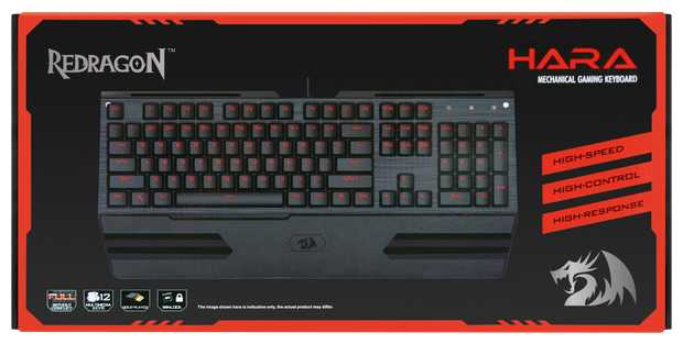 Игровая клавиатура Redragon Hara Black USB фотография 9
