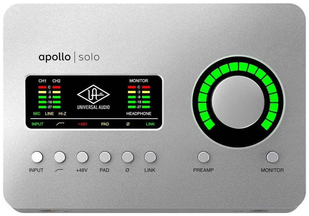 Внешняя звуковая карта Universal Audio Apollo Solo Heritage Edition