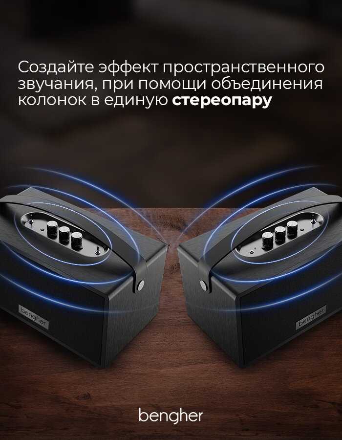 Портативная bluetooth колонка Bengher Home Studio 2 (100Вт) фотография 7