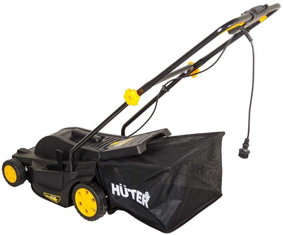 Электрическая газонокосилка Huter ELM-1600T (1600 Вт, 42 см) фотография 1