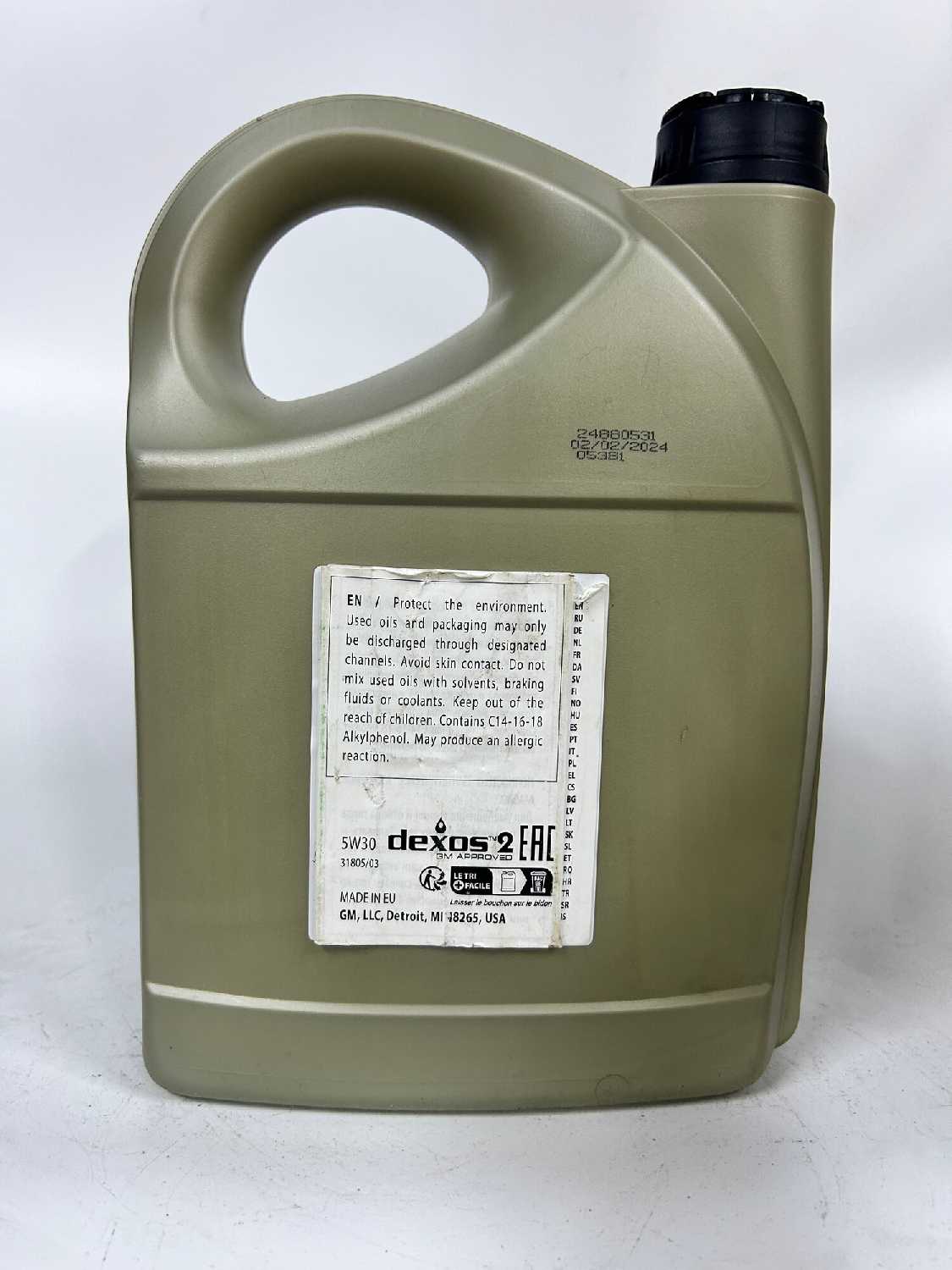Синтетическое моторное масло GM Dexos 2 5W30 (19 420 03) фотография 1