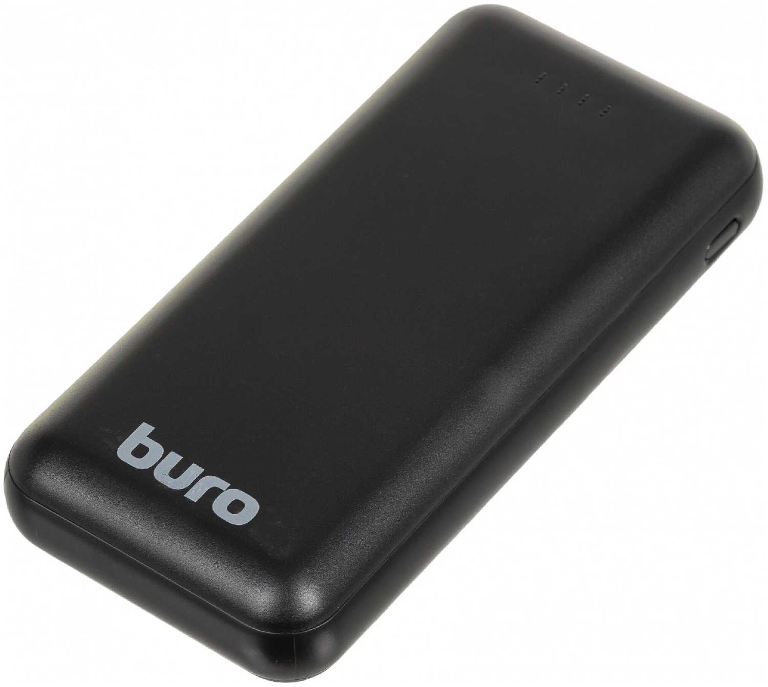 Мобильный аккумулятор Buro BPF20E 20000mAh 4.5A QC PD 2xUSB черный (BPF20E22PBK)