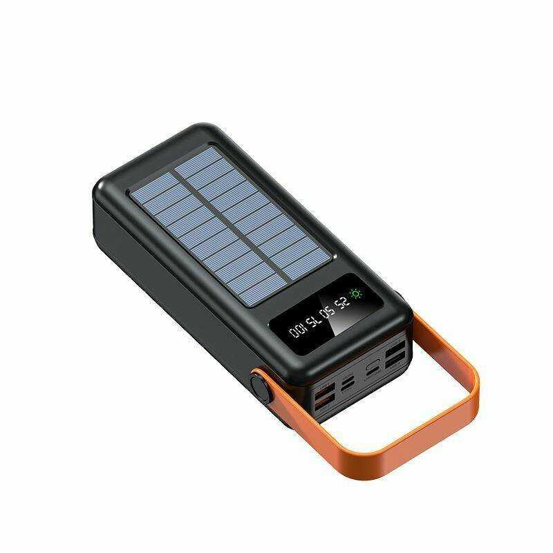 Внешний аккумулятор Powerbank 50000 mAh с солнечной батареей фотография 5