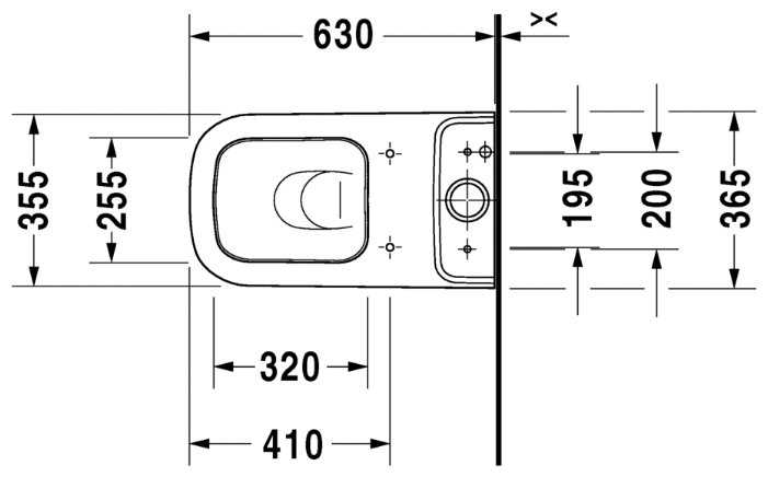 Чаша унитаза напольная DURAVIT Happy D.2 213409 с горизонтальным выпуском фотография 1