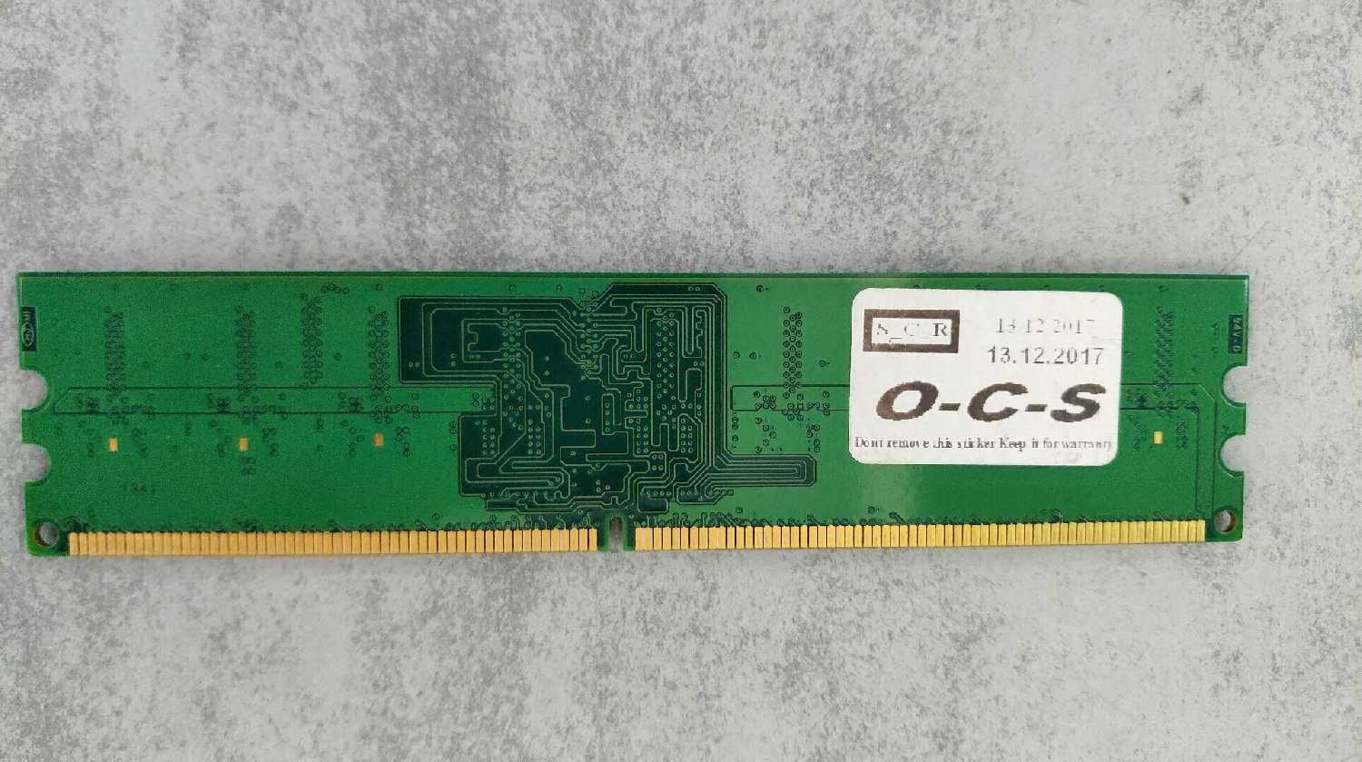 Оперативная память Foxline 1 ГБ DDR2 DIMM CL5 (FL800D2U5-1G) фотография 6