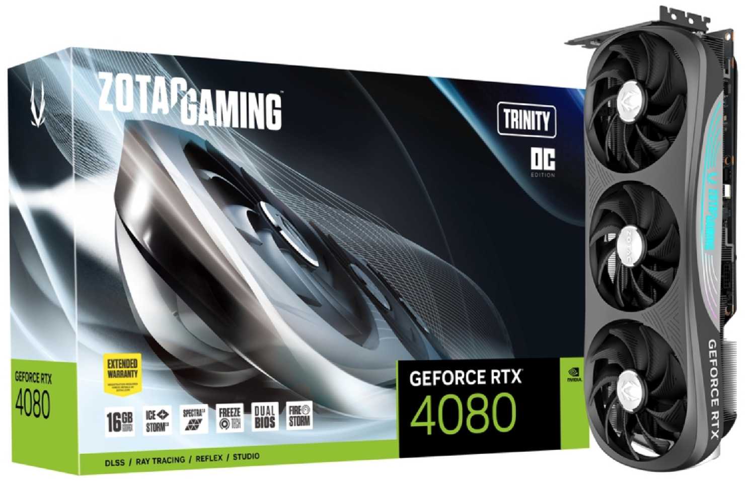 Видеокарта ZOTAC GeForce RTX 4080 16Gb Trinity OC (ZT-D40810J-10P) фотография 5