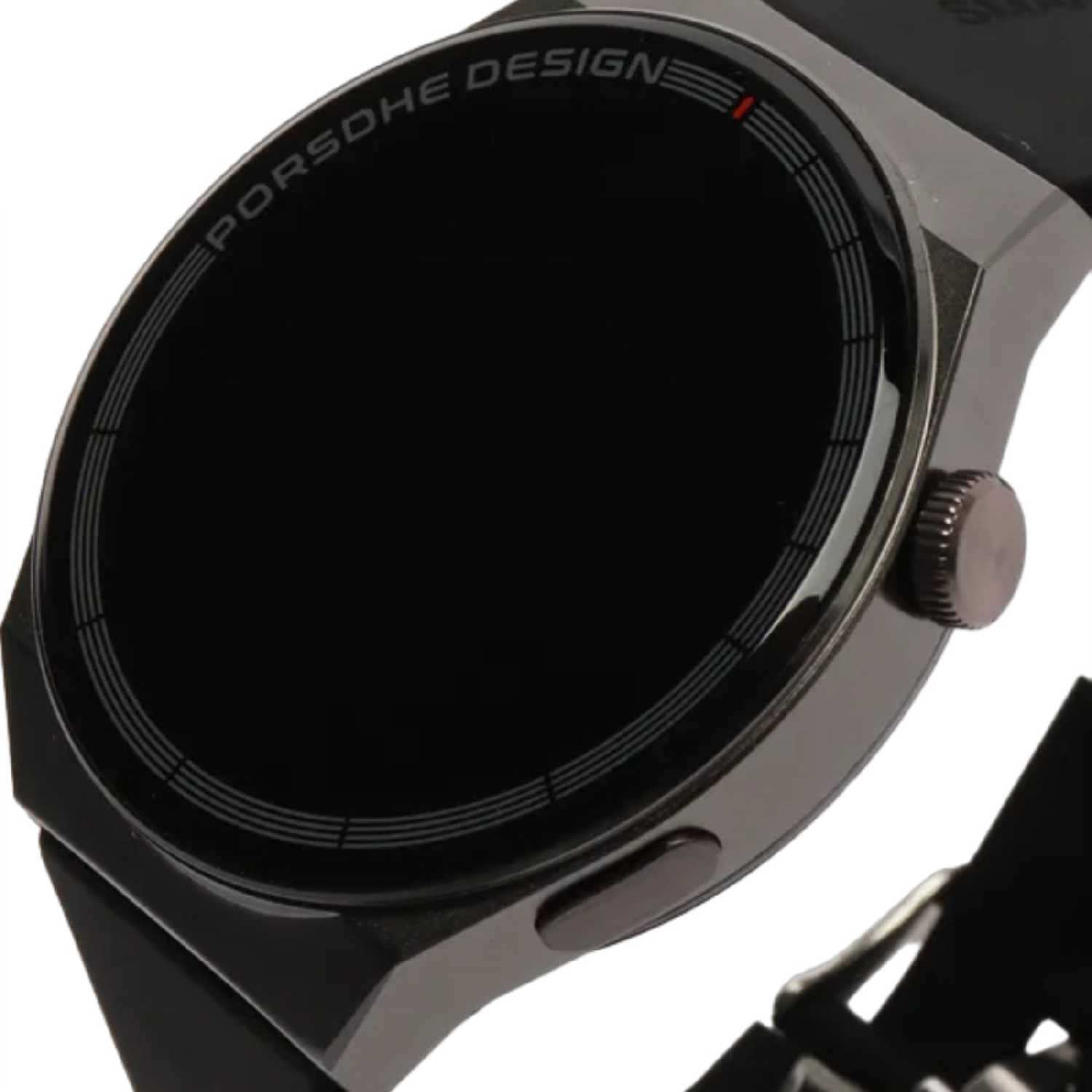 Умные смарт часы для мужчин и девушек Porsche Design 5, оповещение о звонках и уведомлениях, два ремня в комплекте, черные фотография 4