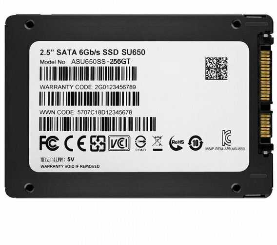 Твердотельный накопитель ADATA Ultimate SATA (ASU650SS-256GT-R) фотография 9