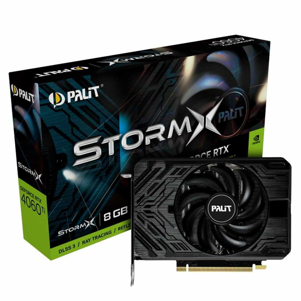 Видеокарта Palit GeForce RTX 4060 Ti StormX (NE6406T019P1-1060F) фотография 2
