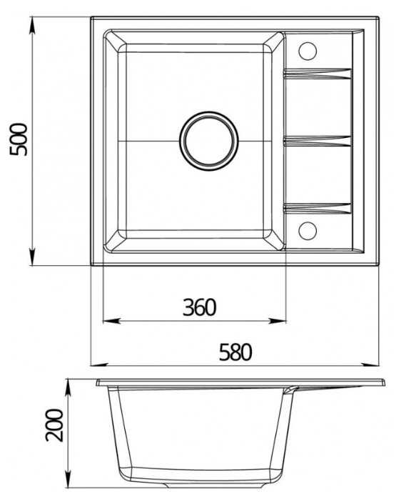 Кухонная Мойка Emar EMQ-1580.Q фотография 11